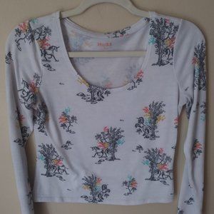 Cropped Unicorn Sweater